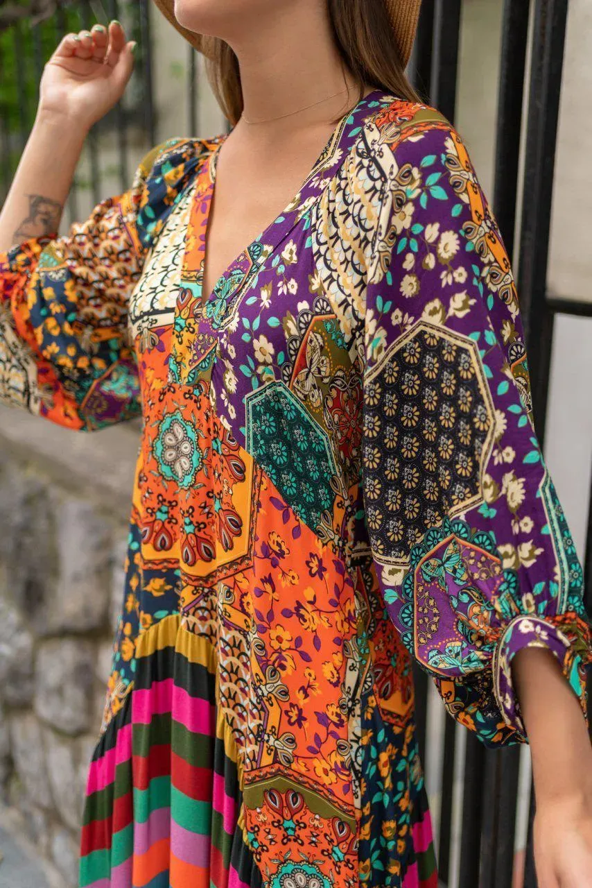 Sing it Louder Printed Maxi Dress