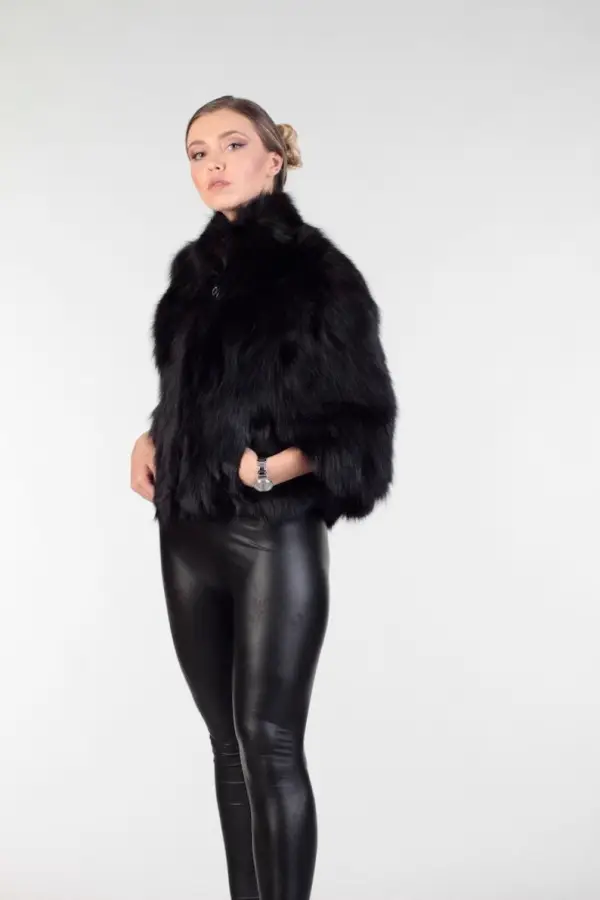 Black Fox Fur coat