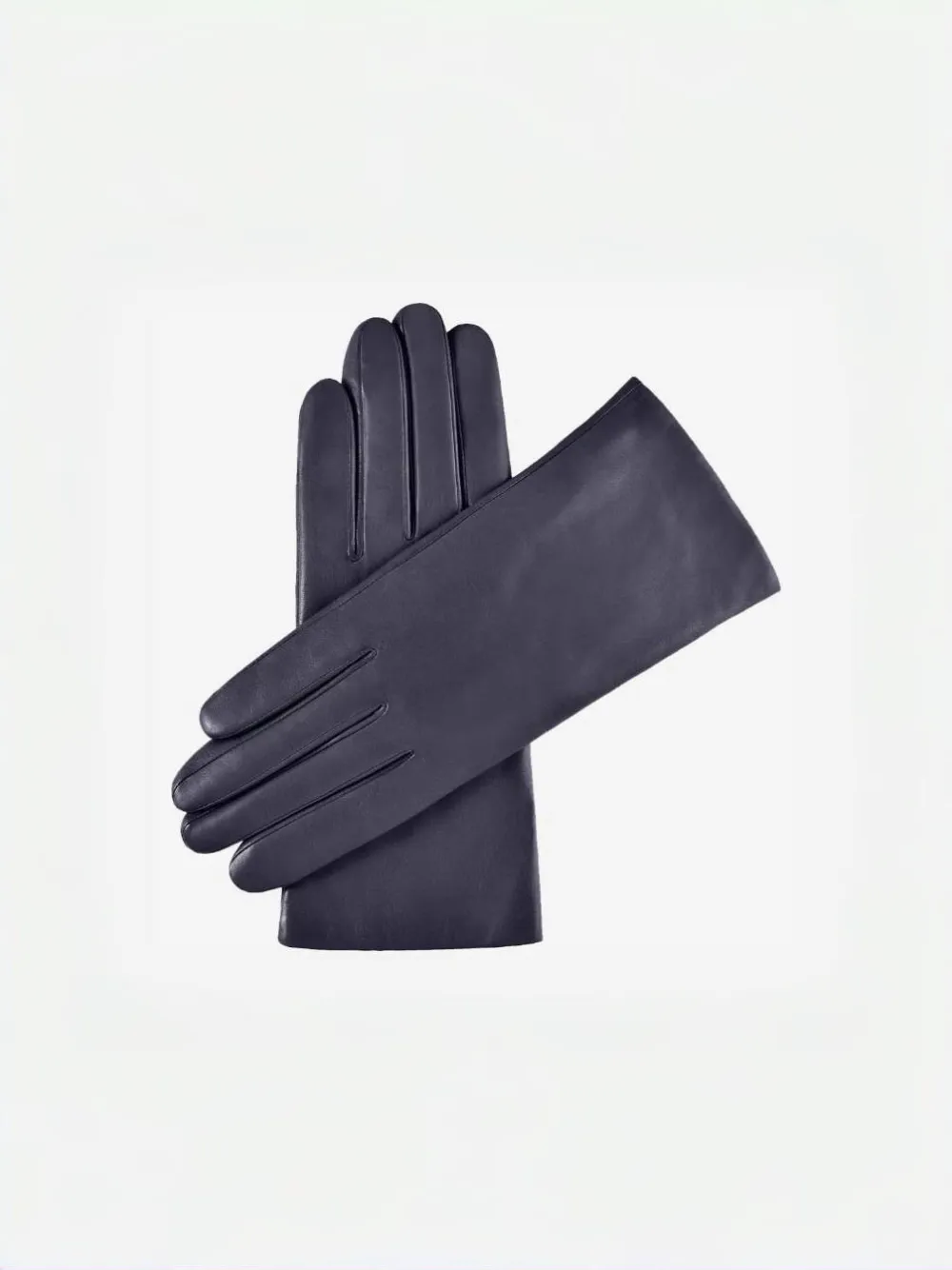 Pure Navy Cashmere Lined Lambskin Gloves