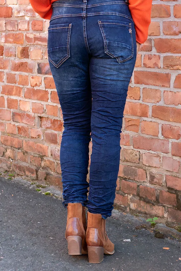 Button Up High Rise Skinny Jeans