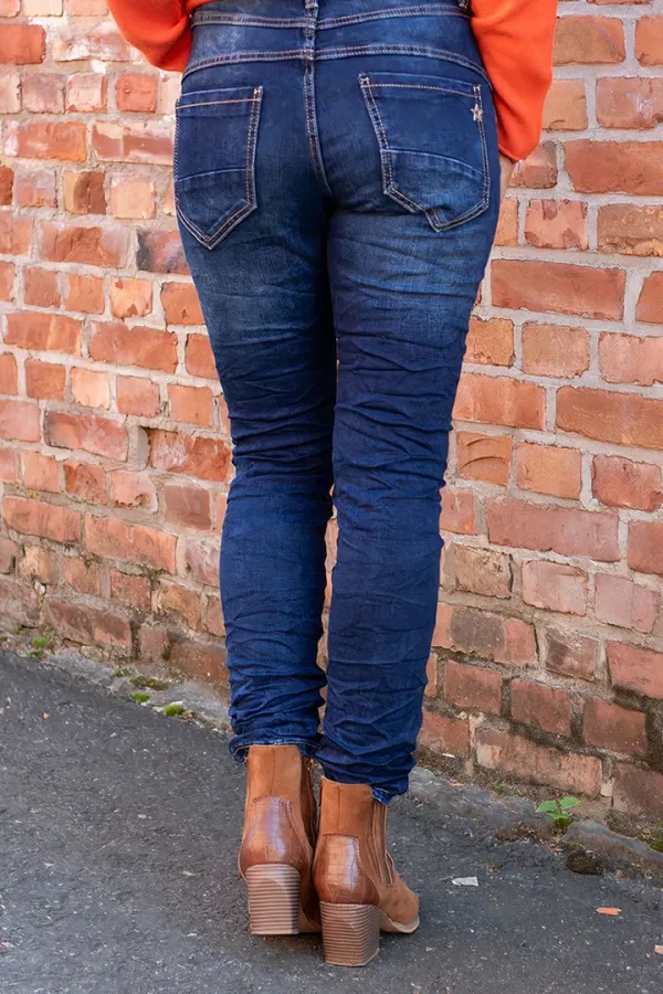 Button Up High Rise Skinny Jeans