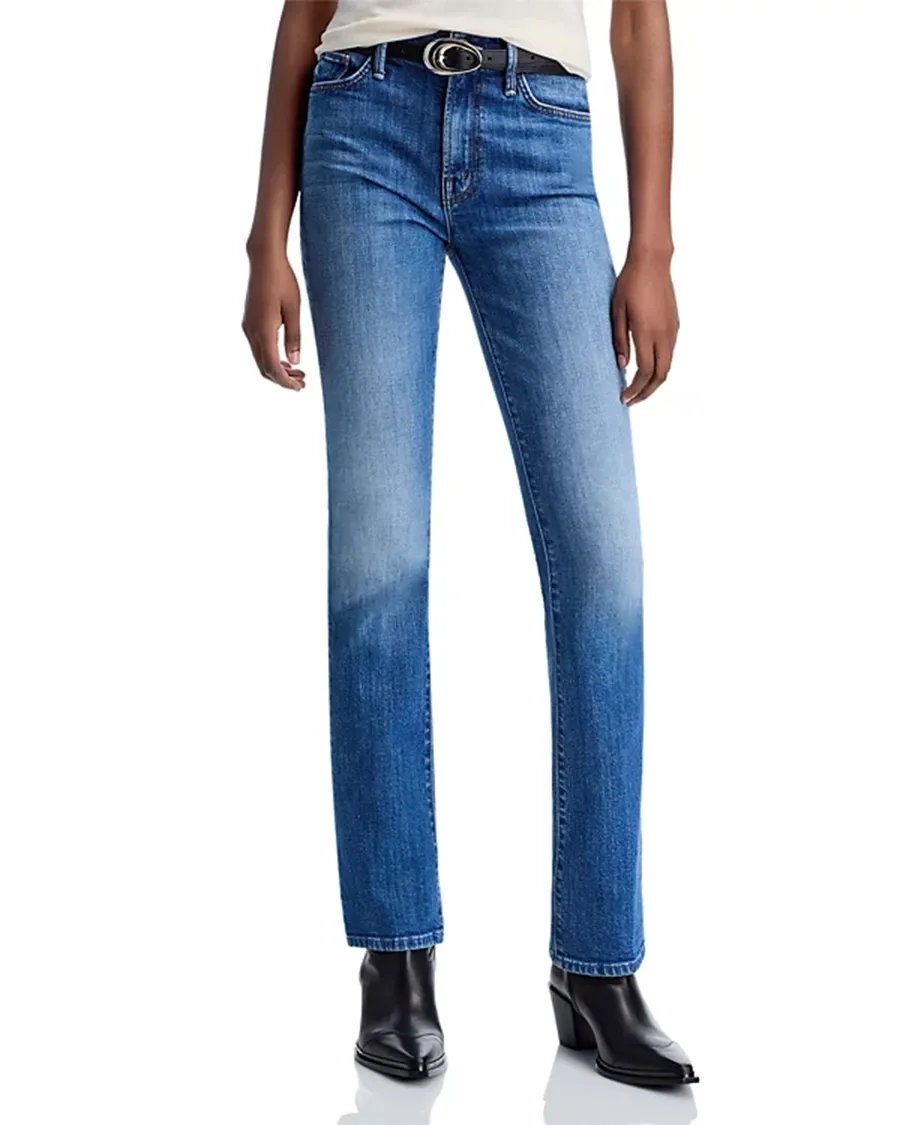 Blue Faded and Whiskered Jeans