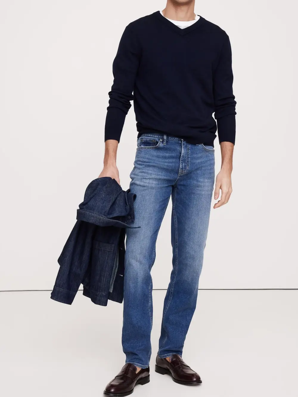 Men's  Medium Wash  Casual Fashion Jeans