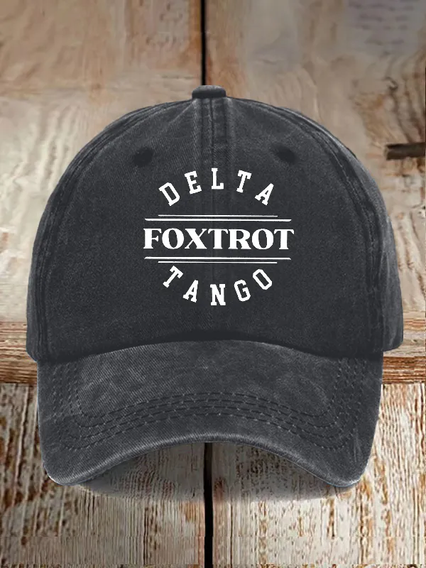 Unisex Foxtrot Delta Tango Print Hat