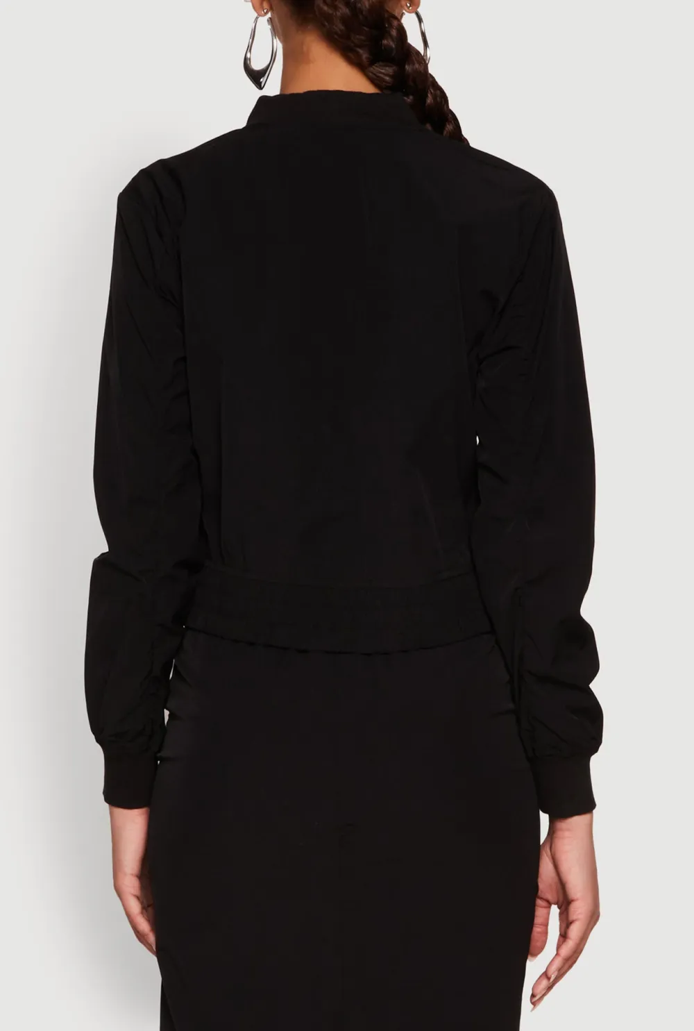 Stand Up Collar Windbreaker Jacket