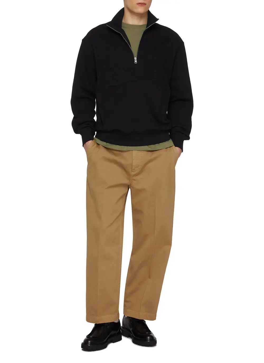American Retro Soft Slim Olive Green T-Shirts