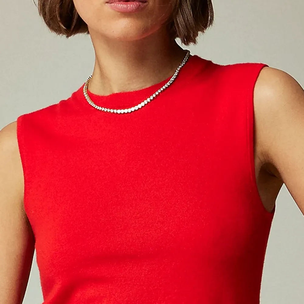 Cashmere-Blend Cropped Tops