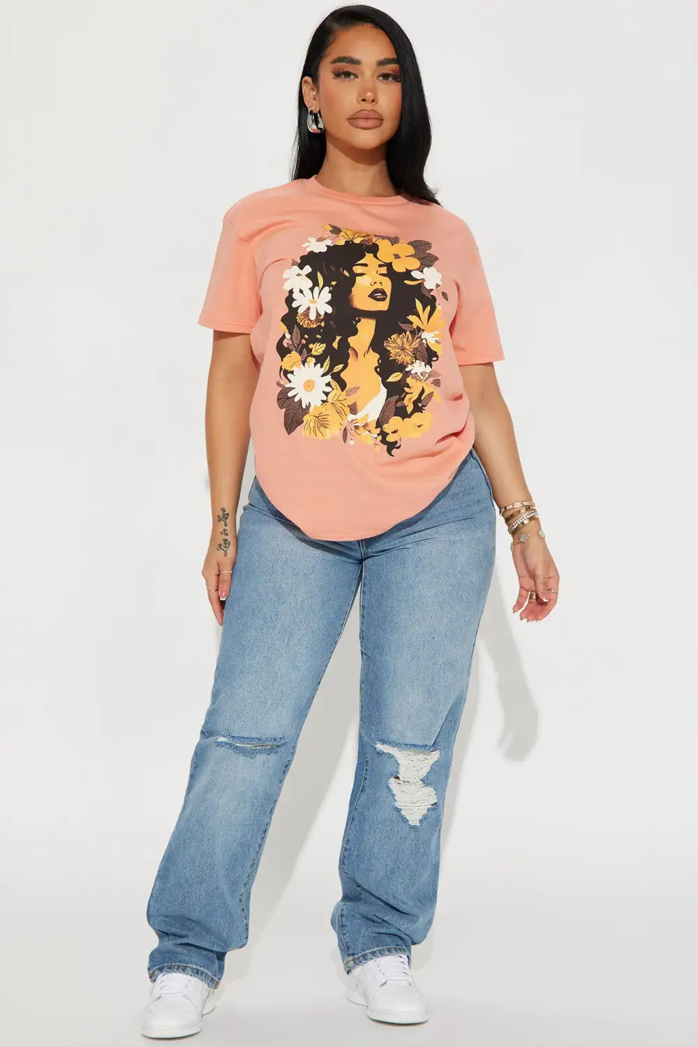 Inner Peace Graphic Tee - Blush