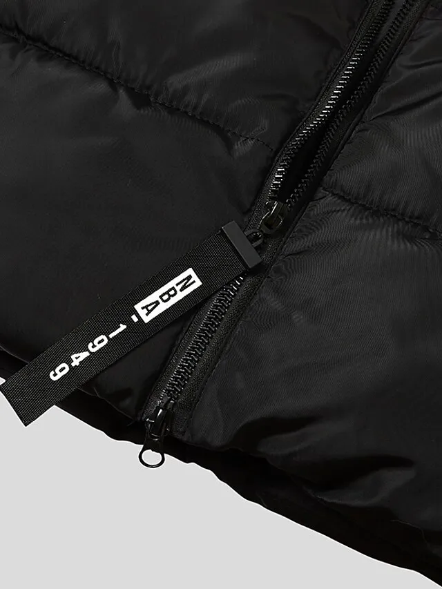 Women's Puffer Jacket Long with Pockets Slim Fit Fur Collar Coat powder Bean Green White Black Gray Classic Style Christmas Winter Zipper Hoodie Regular Fit M L XL XXL XXXL / Daily / Windproof