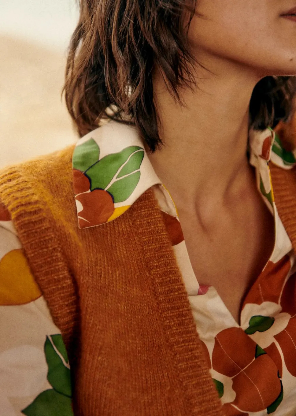 Solid Wool Cardigan Jacket