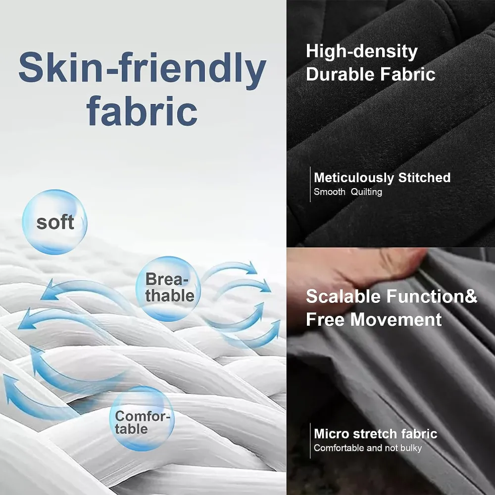 Women's Warm Winter Coat Velvet Puffer Jacket Quilted Faux Fur Hood