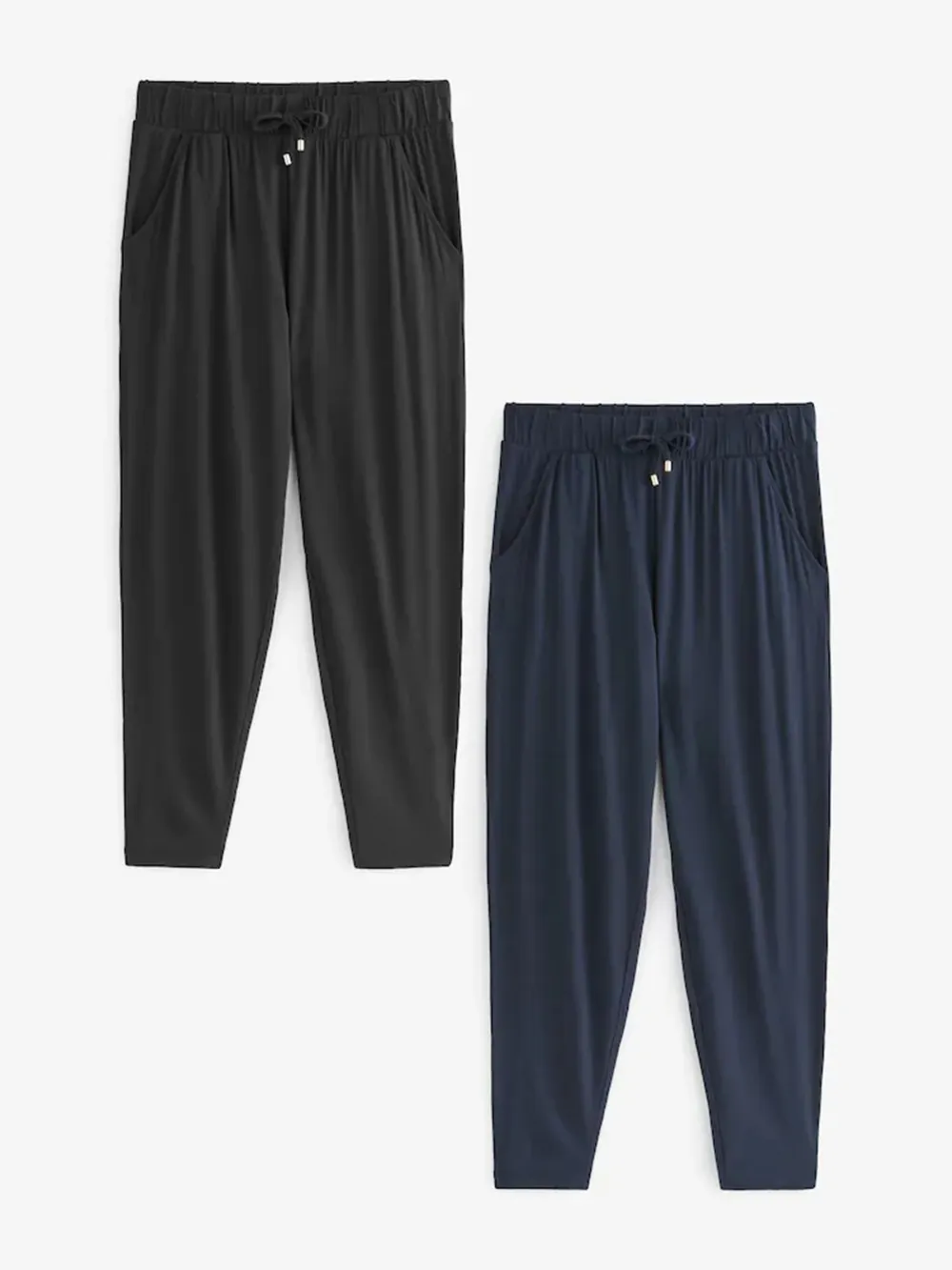 Black Sportswear Jogging Pants 2-Piece Set