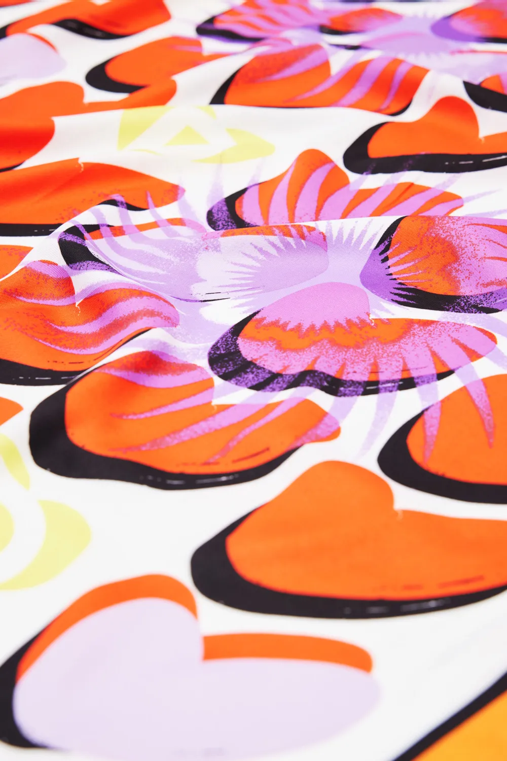 Art Graphic Silk Scarf