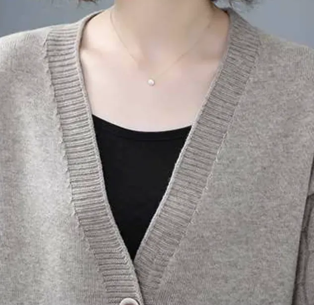 Plain Long Sleeve Casual Buckle Pockets Cardigan
