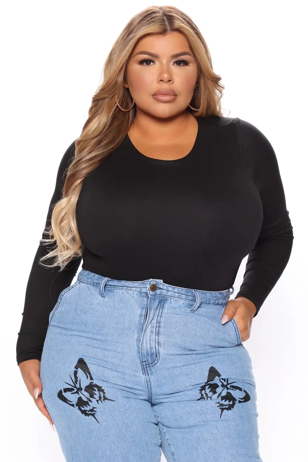 Daria Double Layered Bodysuit - Black