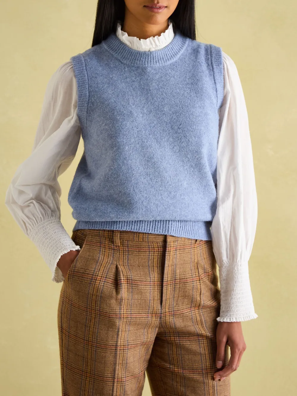 Pink Casual Style Knitted Vest