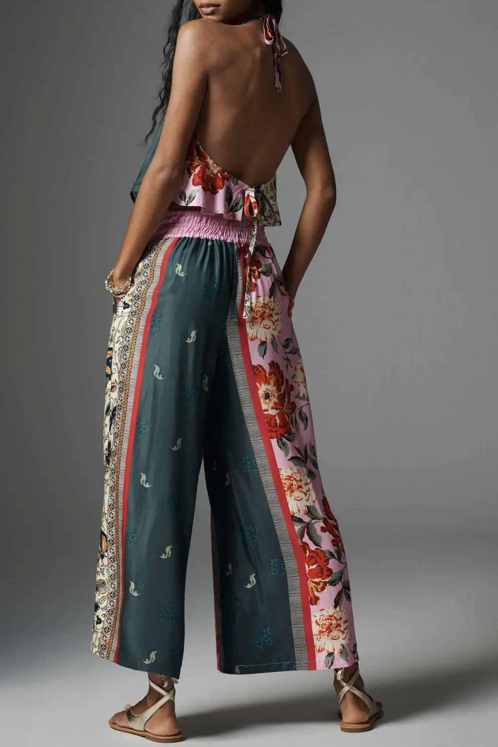 Silky Floral Somerset Pull-On Pants