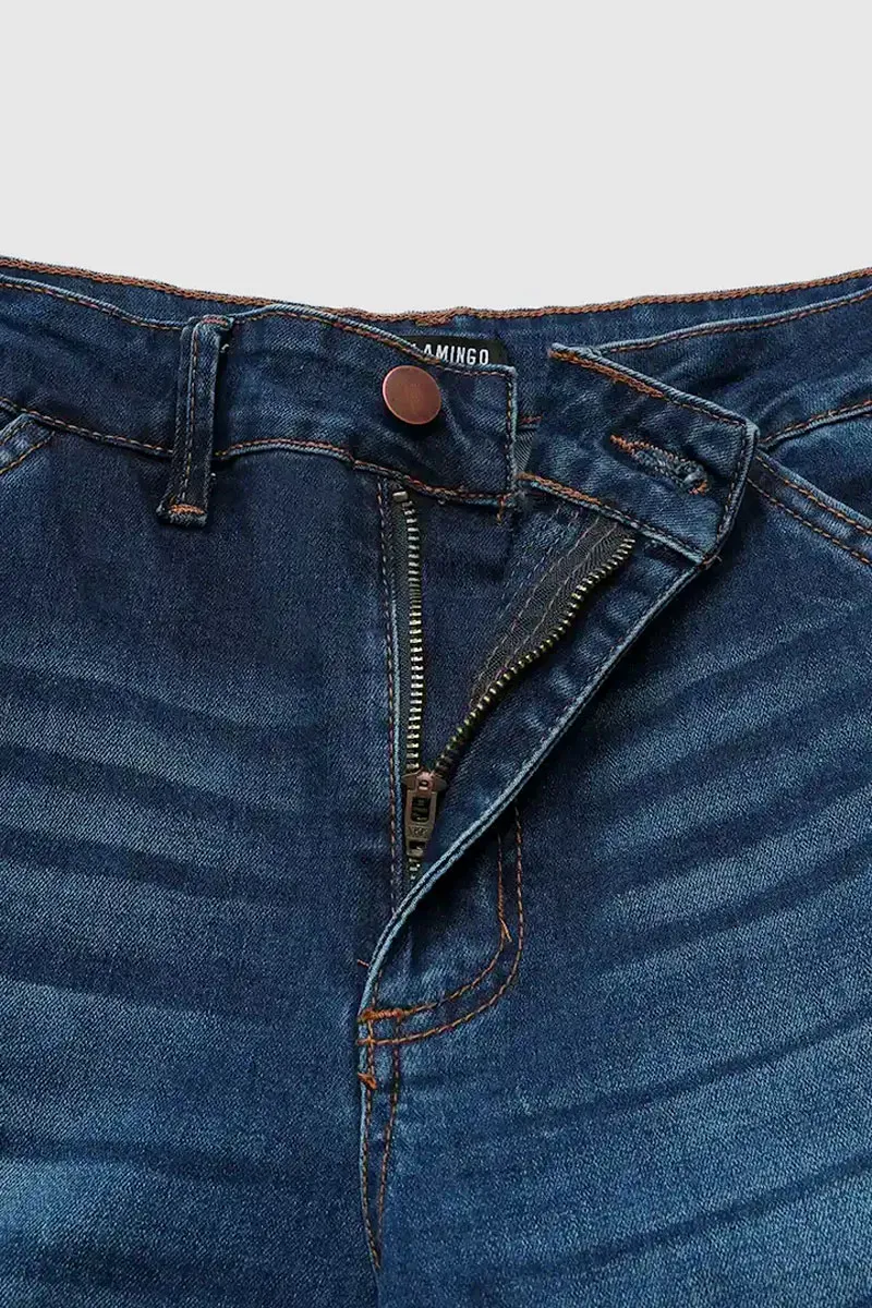 High Rise Bootcut Jeans Without Chain