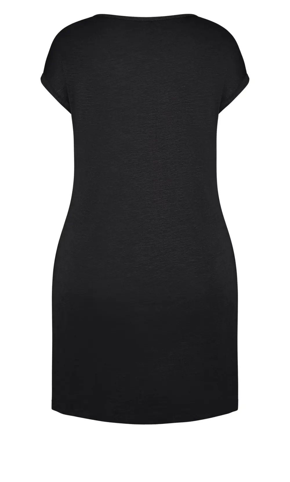 Evans Black Pocket Detail T-Shirt Dress