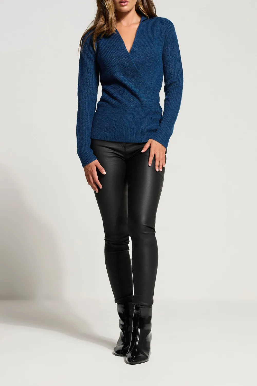 Cross V-Neck Sweater
