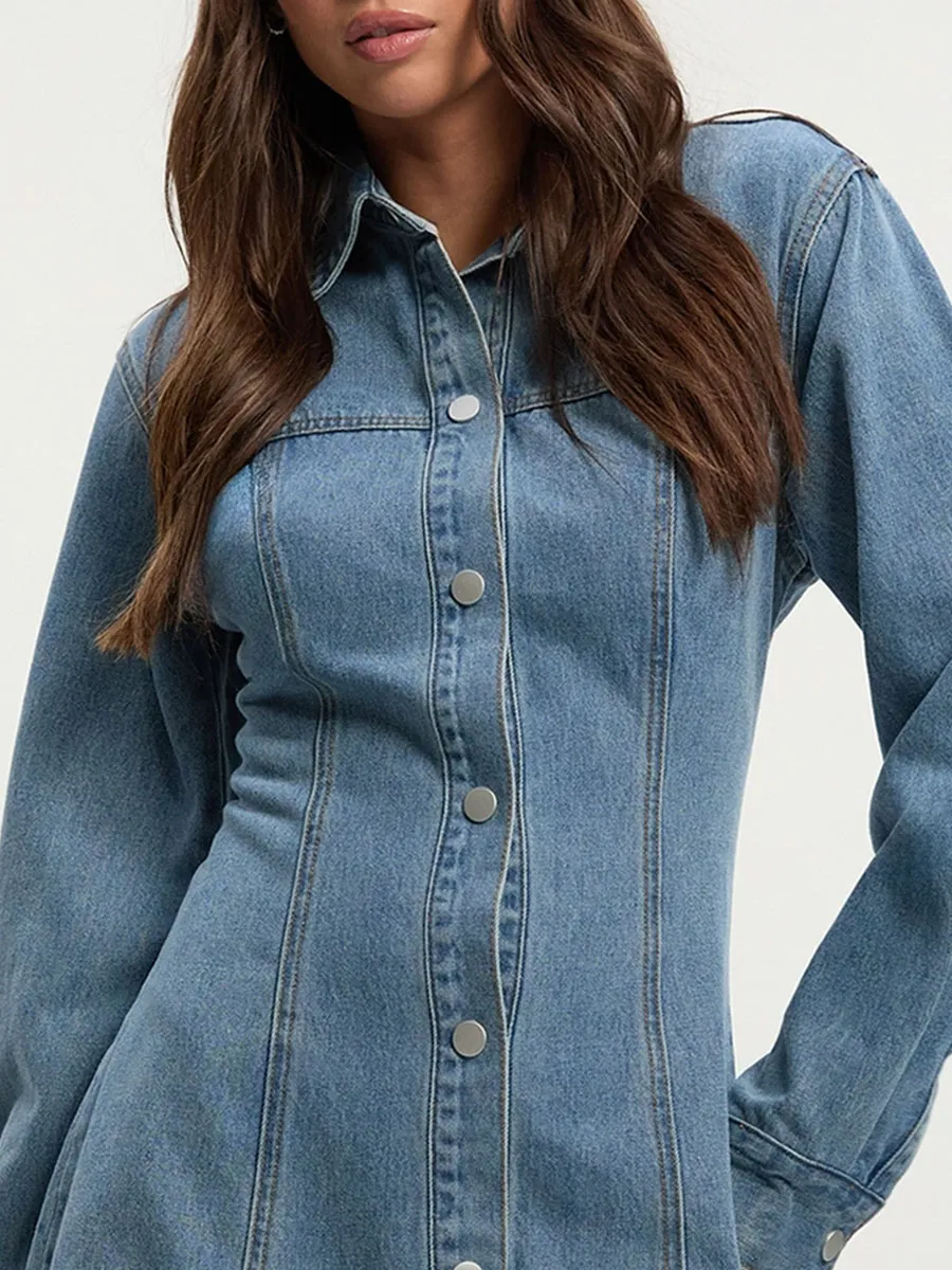 Women's Stylish Smudge-Print Bodycon Mini Dress