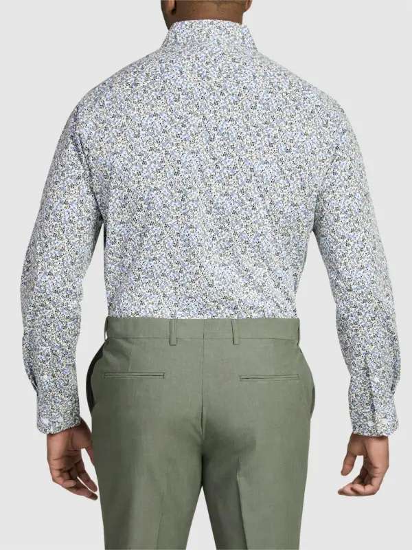 FLORAL STRETCH LONG SLEEVE SHIRT