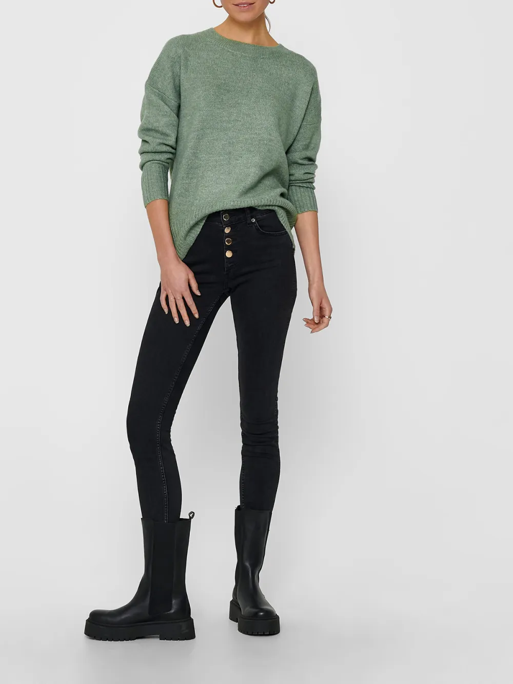 Plain Colored Cotton Sweaters