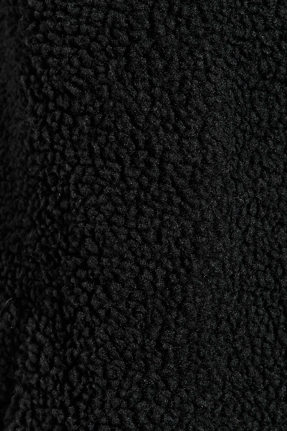 LTS Tall Black Longline Teddy Gilet