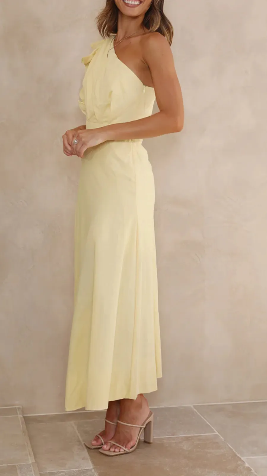 Ruffle Sleeve Midi Dress