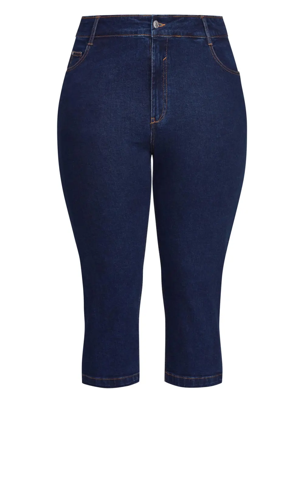 Evans Blue Dark Wash Cropped Jeans