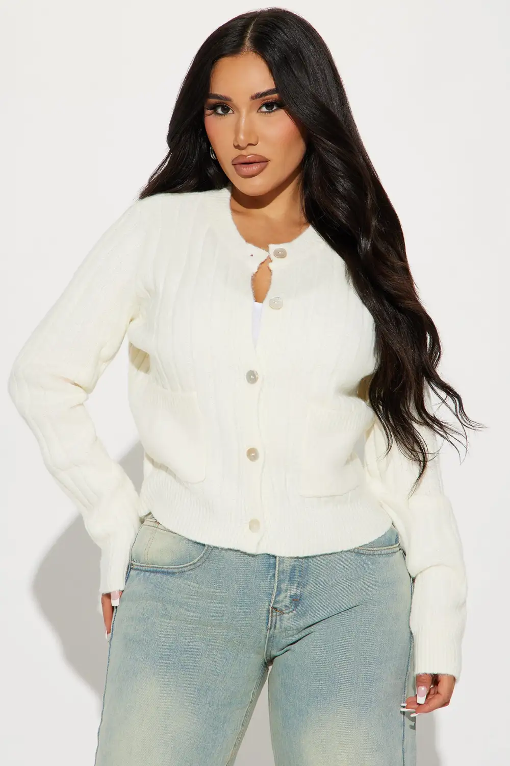 Carrie Cardigan - Cream