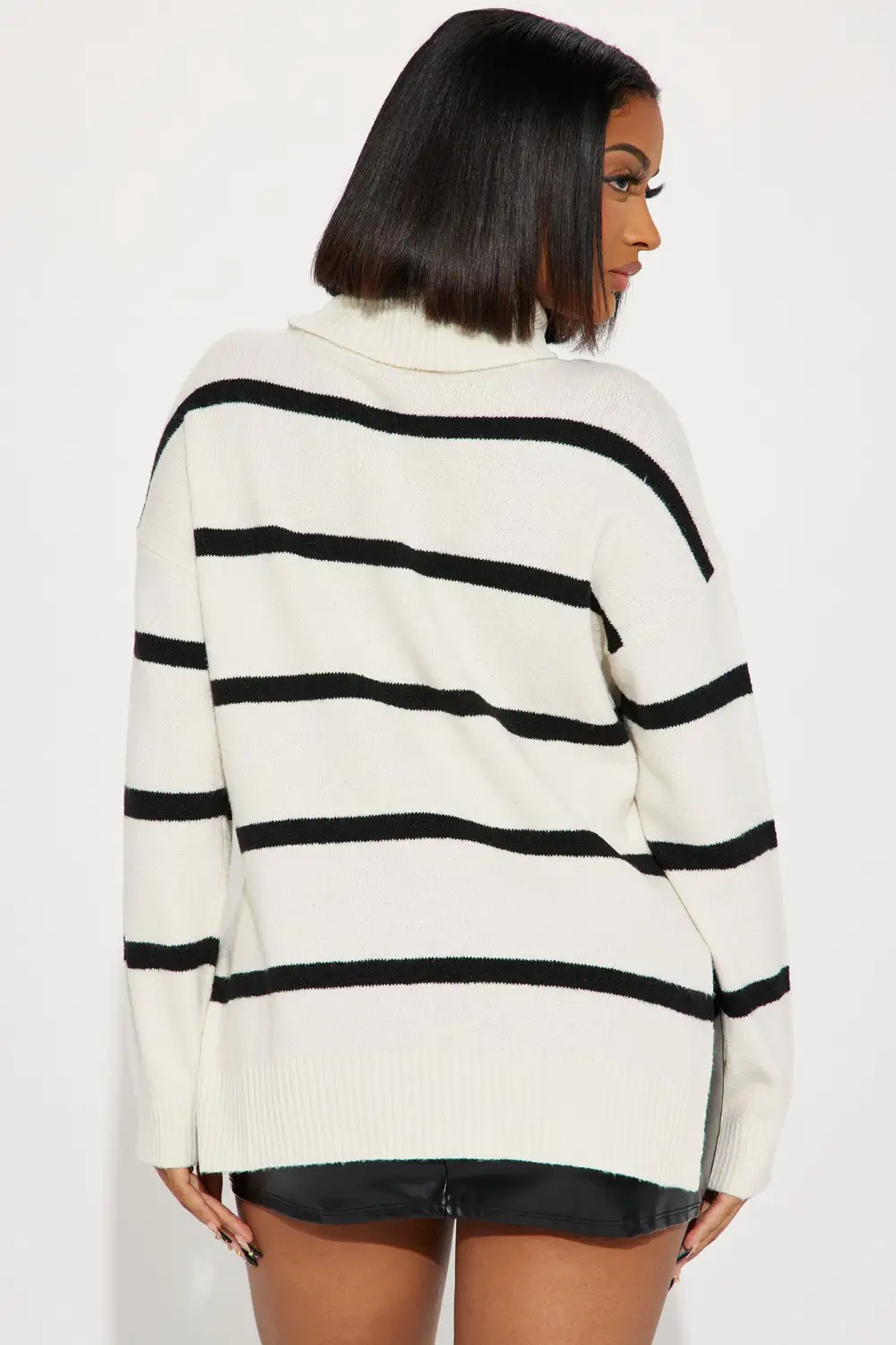 Liora Striped Sweater - Off  White/combo