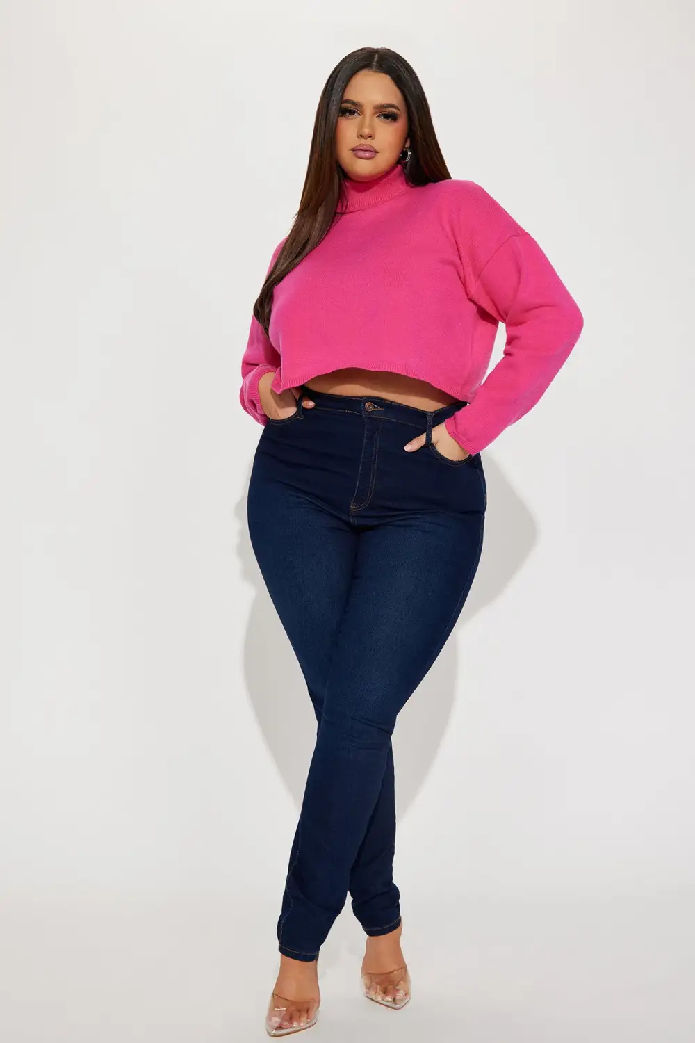 Lolani Turtleneck Sweater - Fuchsia