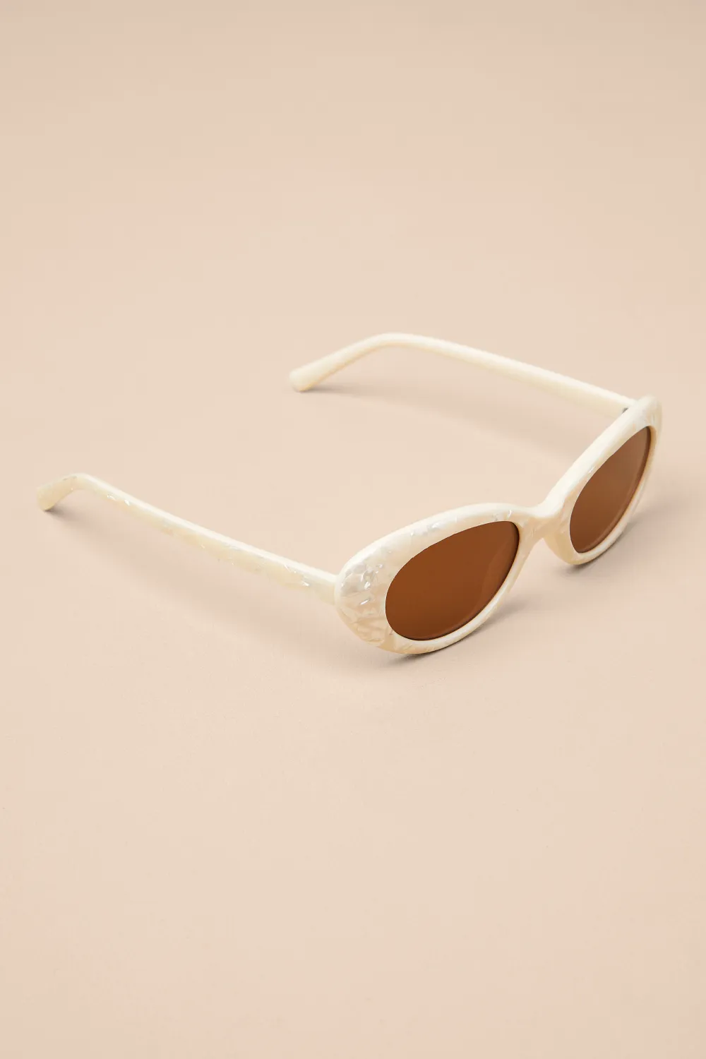 Sweet Girly Cream-Colored Versatile Sunglasses
