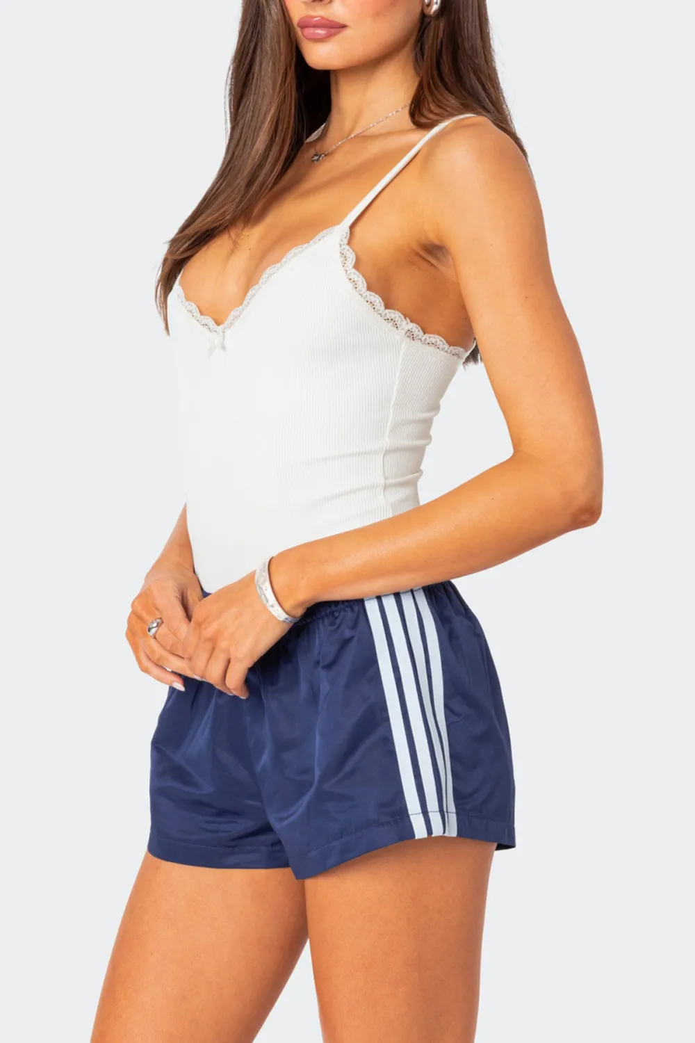 Ribbed Bodysuit White