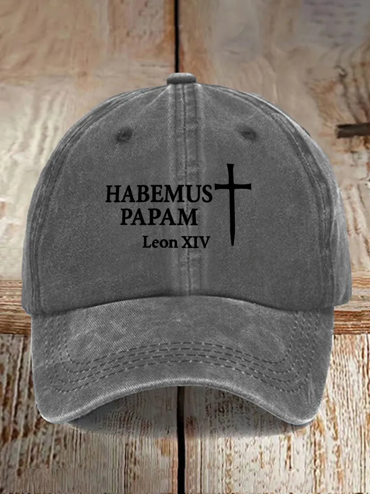 Habemus Papam Leon Xiv Printed Baseball Caps