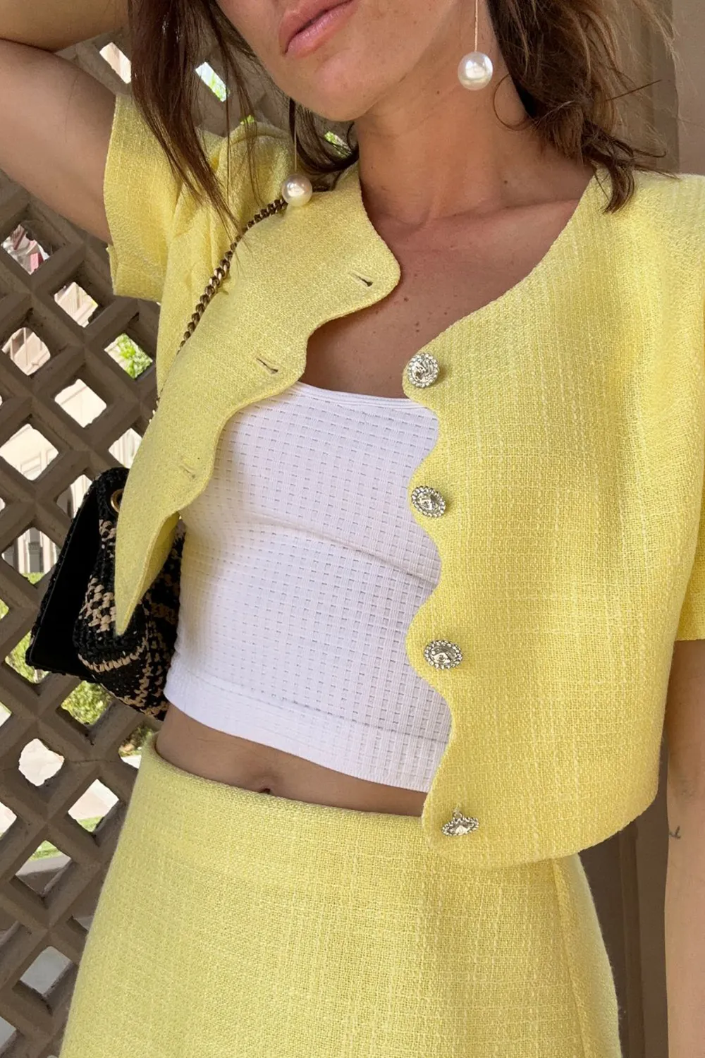 Bright Yellow Mini Skirt