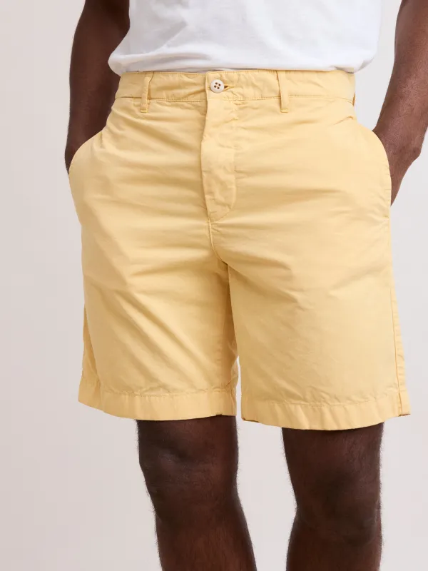 Casual Style Men's Faded Yellow Shorts