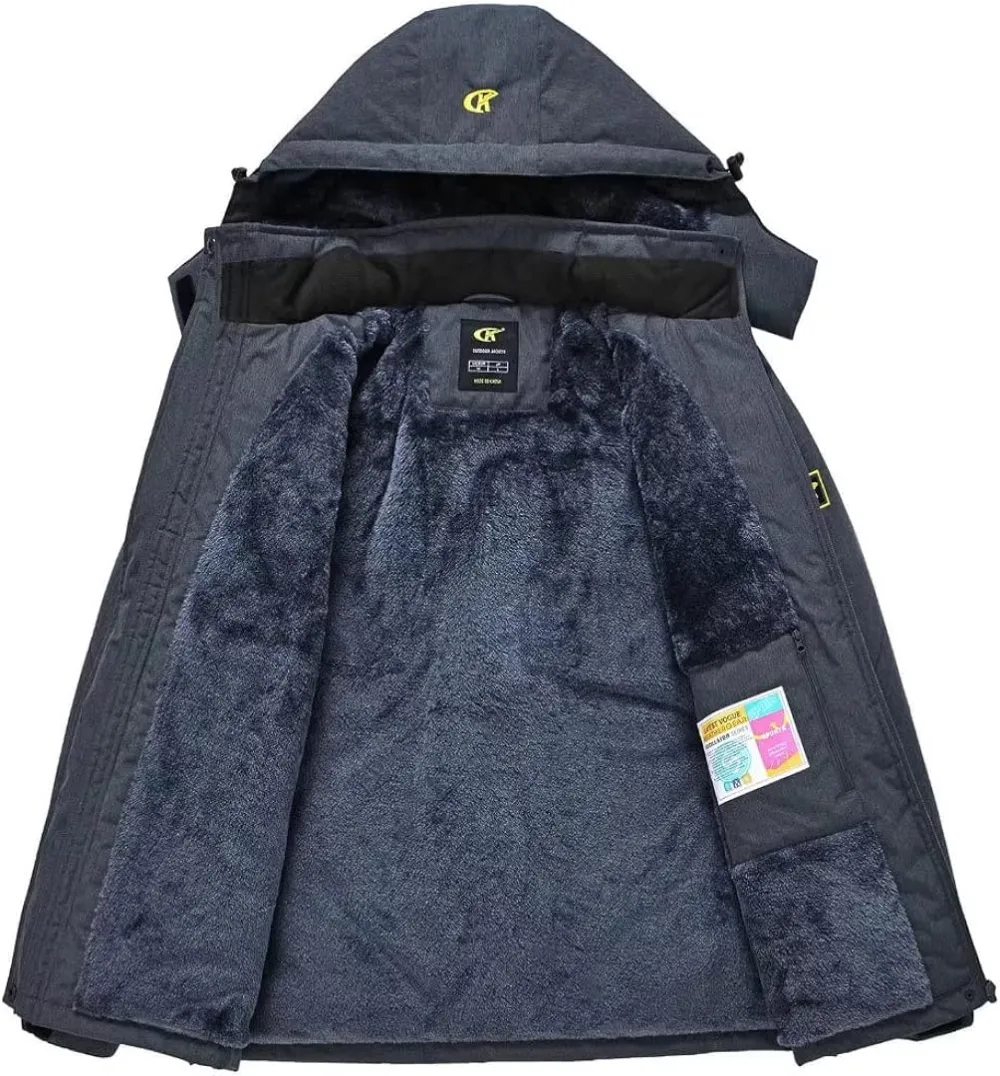 Women's Skiing Snowboarding Jackets Fleece Hood Mountain Snow Coat