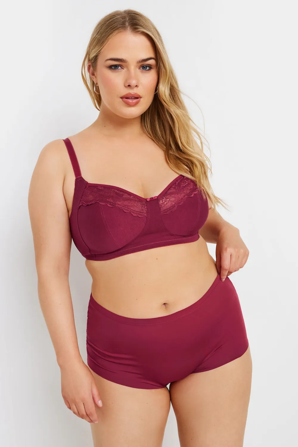 YOURS 5 PACK Curve Black Cotton High Waisted Full Briefs