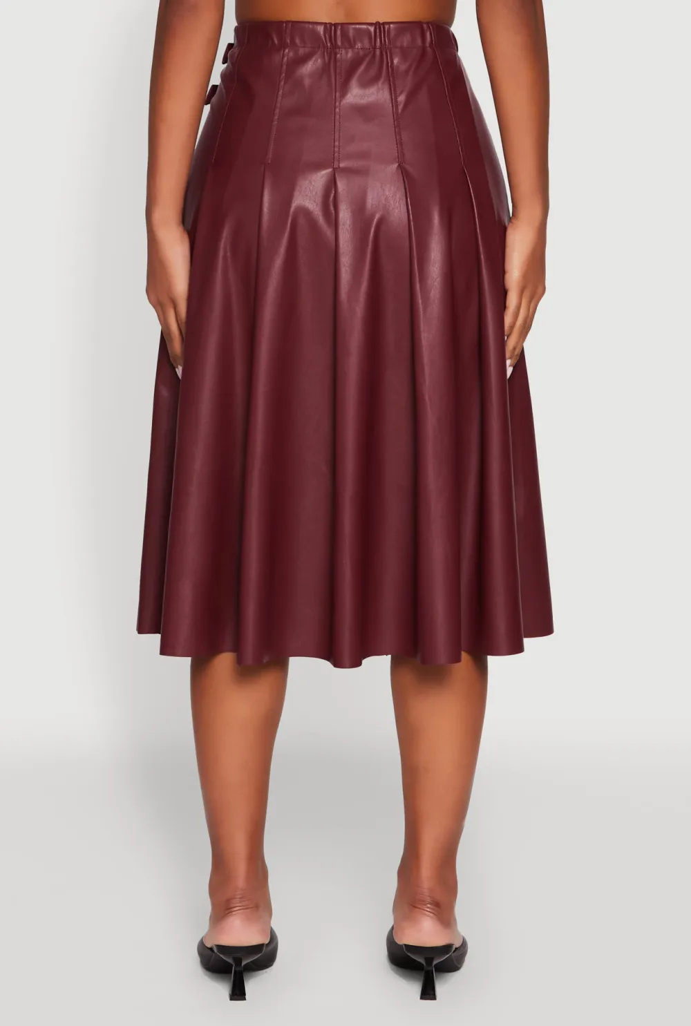 Leather Midi Skirt