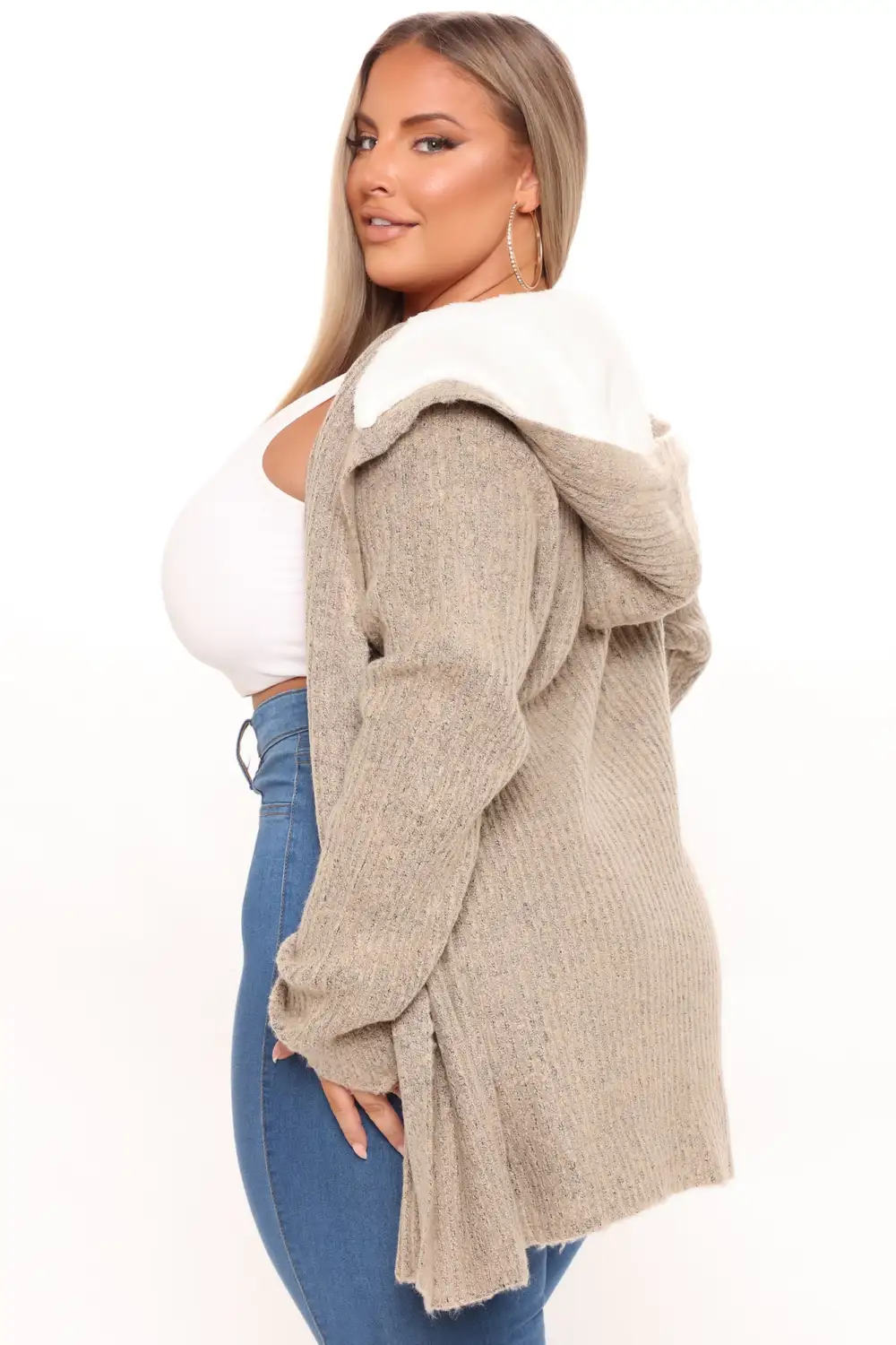 Far Gone Hooded Cardigan - Oatmeal