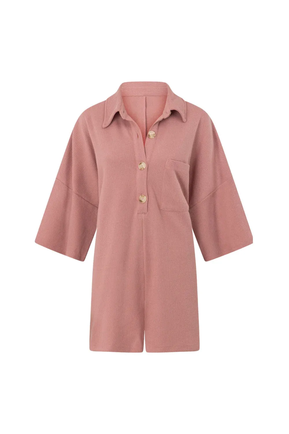 Loose Fit Corduroy Short Romper