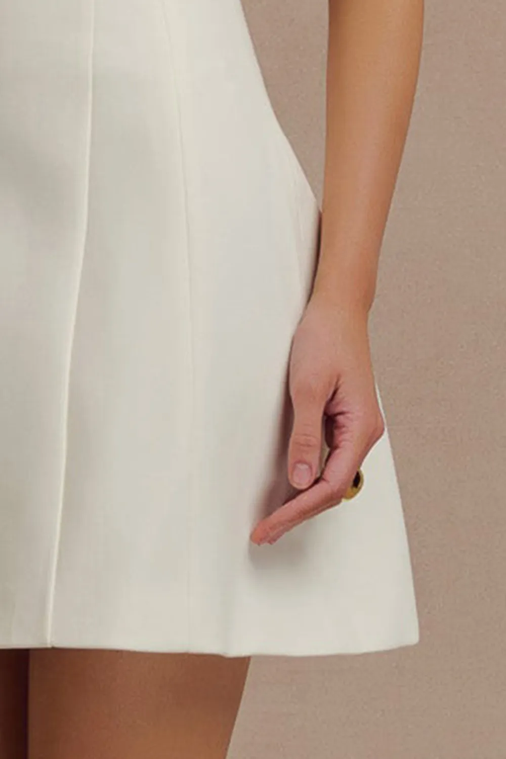 Contrast Suiting Mini Dress