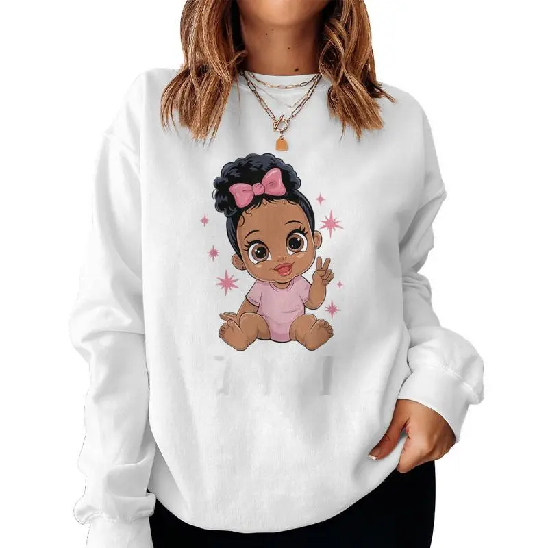 Team Girl Baby Announcement Family Party Women Sweatshirt