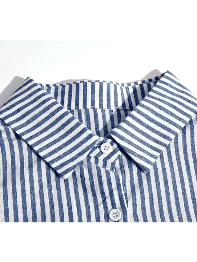 Women‘s Casual Dress Shirt Dress Cotton Dress Shift Dress Maxi long Dress Cotton Basic Casual Outdoor Winter Dress Daily Shirt Collar Button Split Long Sleeve Summer Winter Fall Spring 2023