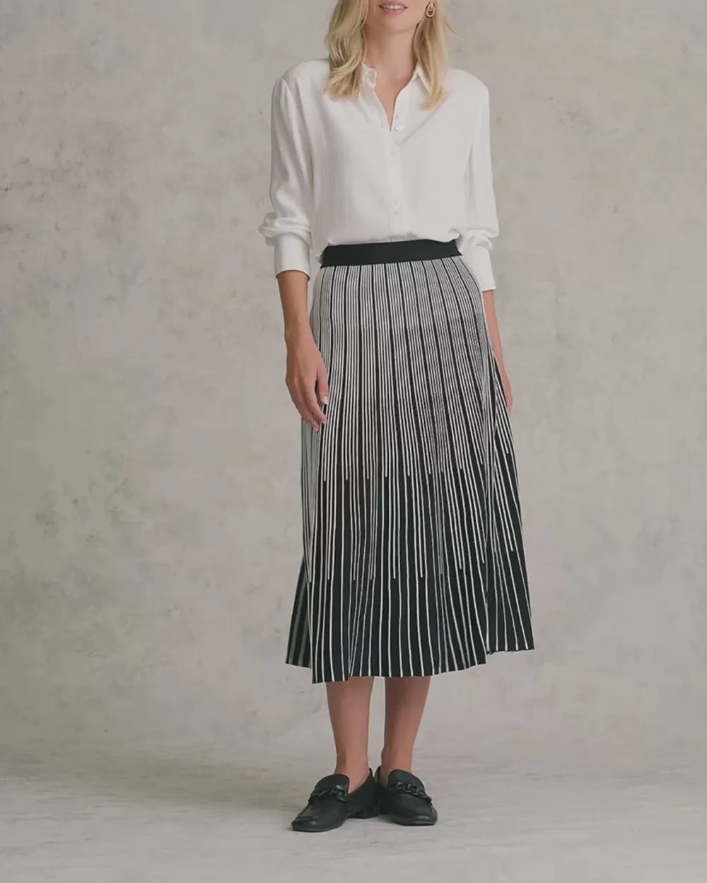 Gradual Stripe Skirt