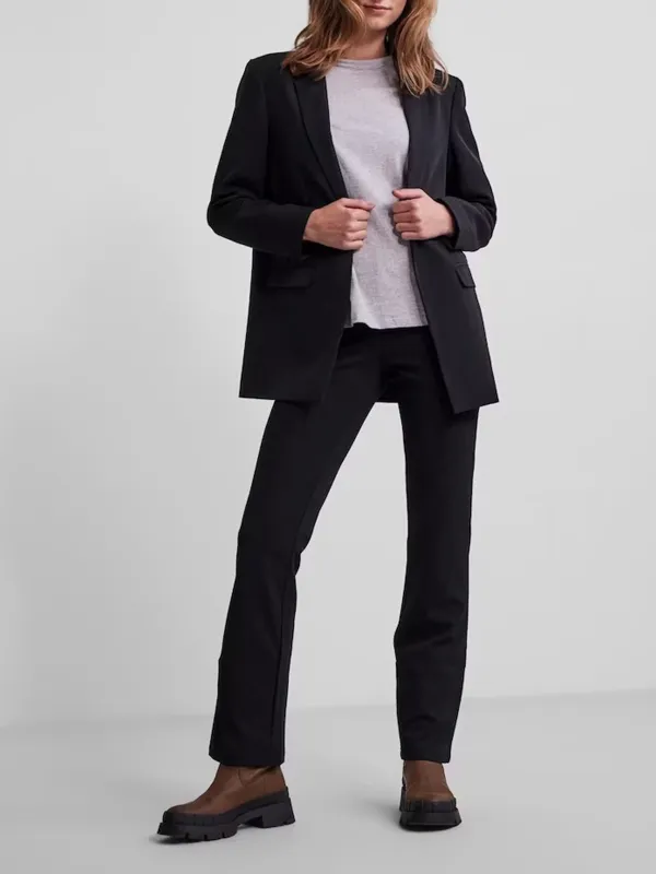 Plain Colored Without Fasteningl Blazer