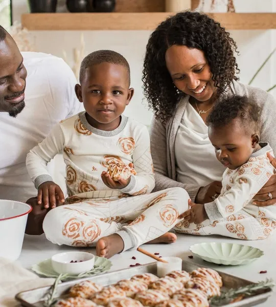 Gooey Cinnamon Rolls Organic Cotton Pajamas