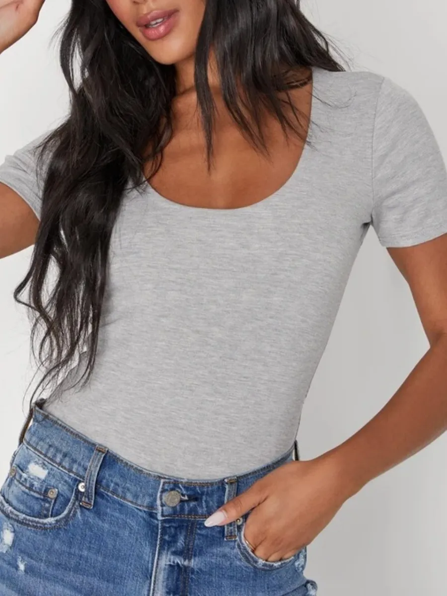 Scoop Neck Slim Fit T-Shirt